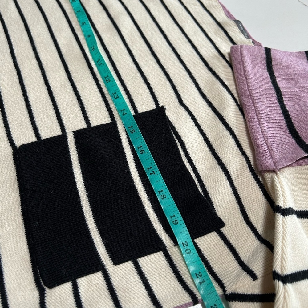 Anthropologie Colorblock Striped Sweater Size MP - Picture 5 of 7